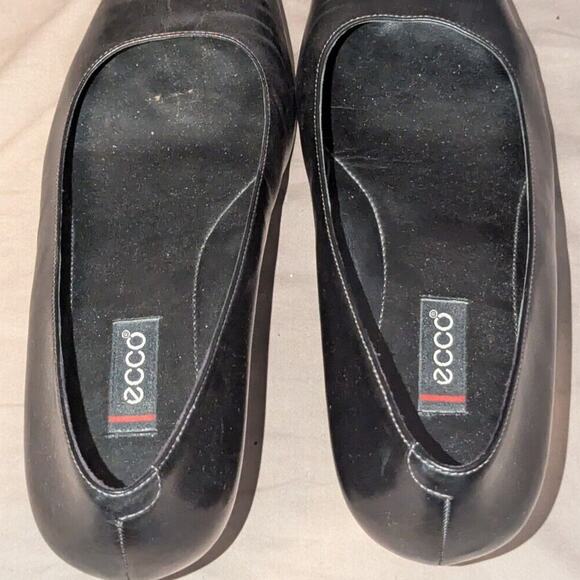 ECCO WOMEN’S BLACK LEATHER PUMPS SHOES SIZE 39 2" HEEL - Picture 7 of 10